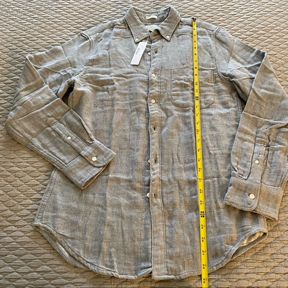 J. Crew Men's Small Slim Fit Double Weave Shirt - Picture 7 of 9
